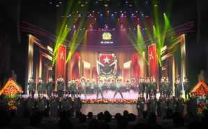 Chương trình sử thi nghệ thuật tại Lễ kỷ niệm 80 năm Ngày truyền thống lực lượng Tham mưu Công an nhân dân