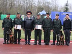 Vietnamese mobile police team placed third at international dog training competition