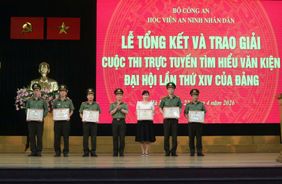 Học viện An ninh nhân dân tổng kết Cuộc thi trực tuyến tìm hiểu Văn kiện Đại hội XIV của Đảng