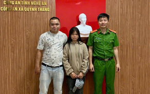 Nghệ An: Công an xã Quỳnh Thắng hỗ trợ gia đình tìm lại con gái