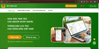 Thống nhất thực hiện khai báo tạm trú cho người nước ngoài và thông báo lưu trú cho công dân Việt Nam trên một hệ thống phần mềm