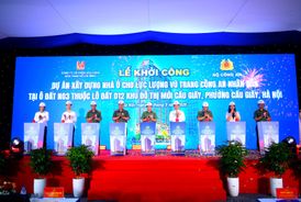 Khởi công Dự án xây dựng nhà ở cho lực lượng vũ trang Công an nhân dân tại phường Cầu Giấy, thành phố Hà Nội