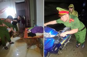 Công an tỉnh Phú Thọ kịp thời hỗ trợ người dân khắc phục hậu quả mưa bão tại xã Cẩm Khê