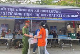Lực lượng Công an Phú Thọ đồng hành, tiếp sức thí sinh dự thi vào lớp 10