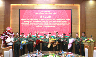 Ra mắt Ban Chỉ đạo công nghiệp an ninh và các nhóm nghiên cứu tiềm năng về khoa học công nghệ tại Học viện An ninh nhân dân