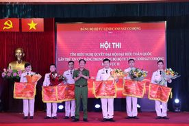 Sôi nổi Hội thi tìm hiểu Nghị quyết Đại hội XIV của Đảng trong Đảng bộ Bộ Tư lệnh Cảnh sát cơ động – Khu vực II