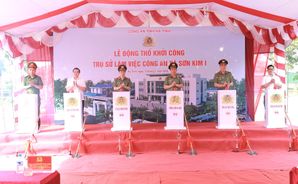 Khởi công xây dựng trụ sở làm việc Công an xã Sơn Kim 1, tỉnh Hà Tĩnh