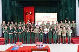Bộ Tư lệnh Cảnh vệ thăm, tặng quà thương, bệnh binh tại Cơ sở Điều dưỡng Thương binh Nho Quan, Ninh Bình