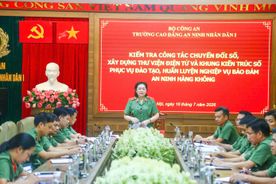 Trường Cao đẳng An ninh nhân dân I chuẩn bị các điều kiện phục vụ đào tạo, huấn luyện nghiệp vụ bảo đảm an ninh hàng không