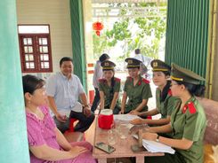 Học viên Trường Đại học An ninh nhân dân hoạt động thực tế, “ba cùng” với Nhân dân tại xã Tân Hưng, tỉnh Cà Mau