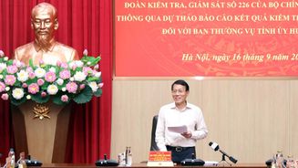 Thông qua dự thảo báo cáo kết quả kiểm tra, giám sát (đợt 3) đối với Ban Thường vụ Tỉnh ủy Hưng Yên và Ban Thường vụ Thành ủy Quảng Ninh