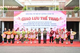 Hội Phụ nữ Bộ Tư lệnh Cảnh vệ tổ chức giao lưu thể thao chào mừng Ngày Phụ nữ Việt Nam