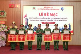 Bộ Tư lệnh Cảnh sát cơ động tổ chức thành công Hội thi cán bộ huấn luyện và chó nghiệp vụ giỏi lần thứ V