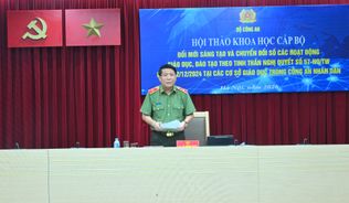 Đổi mới sáng tạo và chuyển đổi số các hoạt động giáo dục, đào tạo theo tinh thần Nghị quyết số 57 tại các cơ sở giáo dục trong CAND