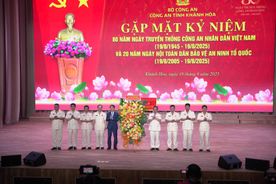 Công an tỉnh Khánh Hòa gặp mặt kỷ niệm 80 năm Ngày truyền thống CAND