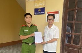 Quảng Ninh: Công an xã Quảng Hà nhận được thư cảm ơn của công dân