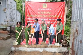 Công an thành phố Cần Thơ khởi công xây dựng nhà “Nghĩa tình chiến sỹ”