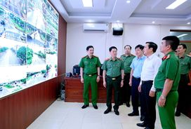 Công an Ninh Bình vận hành hoạt động của Trung tâm điều hành hệ thống giám sát bảo đảm an ninh, trật tự