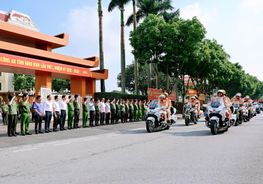 Công an Ninh Bình ra quân bảo đảm an ninh, trật tự Đại hội đại biểu Đảng bộ tỉnh Ninh Bình lần thứ I, nhiệm kỳ 2025 - 2030
