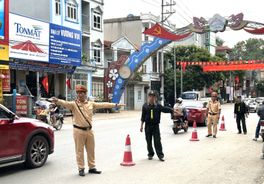 Công an tỉnh Sơn La đảm bảo trật tự, an toàn giao thông phục vụ Đại hội Đảng bộ tỉnh lần thứ XVI, nhiệm kỳ 2025 - 2030