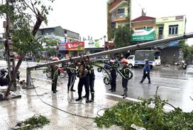 Công an Ninh Bình chủ động các biện pháp sẵn sàng phòng, chống, ứng phó với cơn bão số 10
