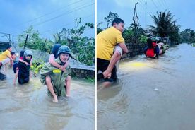 Công an Thanh Hóa xuyên đêm giúp dân ứng phó với bão số 10