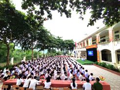 Lai Châu: 1.000 học sinh xã Pu Sam Cáp được trang bị kỹ năng về an toàn giao thông và phòng, chống bạo lực học đường
