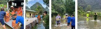 Cao Bằng: Hỗ trợ nhu yếu phẩm cho nhân dân bị ảnh hưởng bởi bão số 10