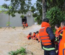 Lực lượng Công an nhân dân tập trung phòng, chống lũ, lụt, lũ ống, lũ quét, sạt lở đất ở Bắc Bộ
