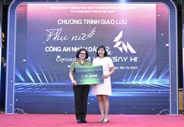 Phụ nữ Công an nhân dân gắn kết cộng đồng, lan tỏa yêu thương, vì bình yên cuộc sống.
