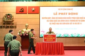 Bộ Tư lệnh Cảnh vệ phát động quyên góp ủng hộ Nhân dân khắc phục hậu quả do bão lũ