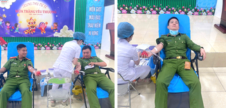 Hà Tĩnh: 03 cán bộ Công an xã kịp thời hiến máu cứu bệnh nhân qua cơn nguy kịch