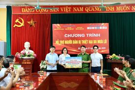 Học viện Cảnh sát nhân dân hỗ trợ người dân bị thiệt hại do mưa lũ tỉnh Bắc Ninh