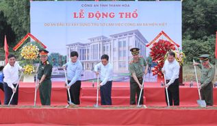 Thanh Hóa: Khởi công xây dựng công trình Trụ sở Công an xã biên giới Hiền Kiệt