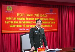 Họp Ban Chỉ đạo diễn tập phương án chữa cháy, cứu nạn, cứu hộ tại các tòa nhà cao tầng trên địa bàn thành phố Hà Nội