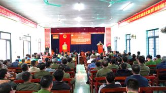 Tuyên truyền kỹ năng ứng phó thiên tai cho lực lượng Công an cơ sở và Nhân dân xã Nam Ba Đồn, tỉnh Quảng Trị