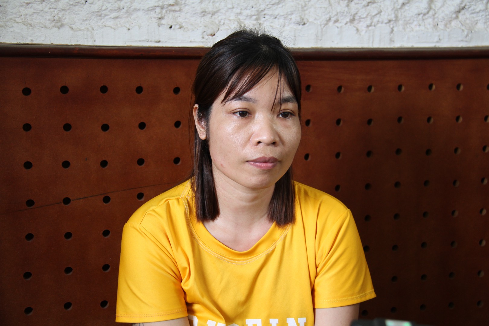 2. Cổ Thị Thứ tại cơ quan điều tra.JPG