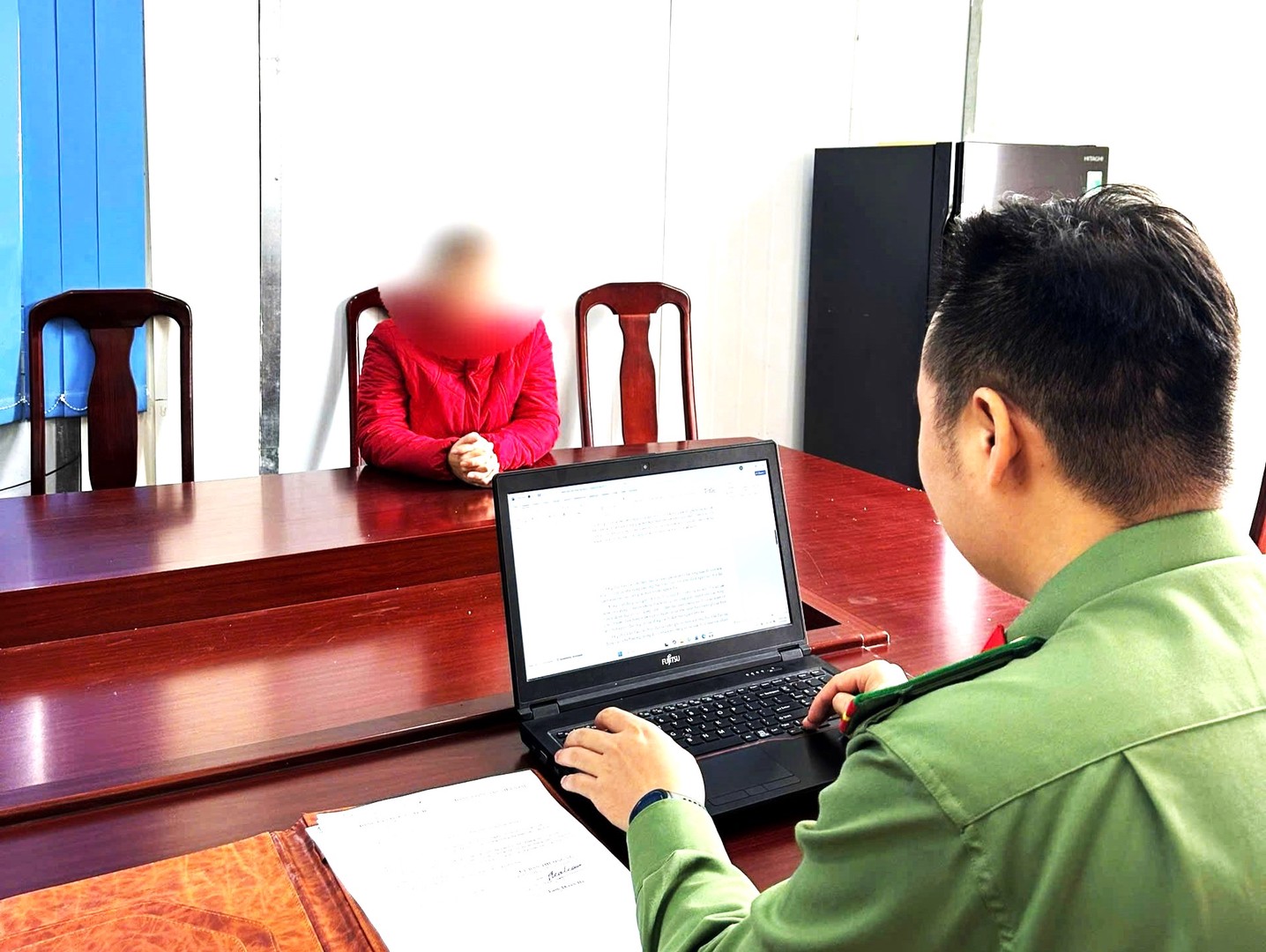 Đ.B.P làm việc tại cơ quan Công an (1).jpg