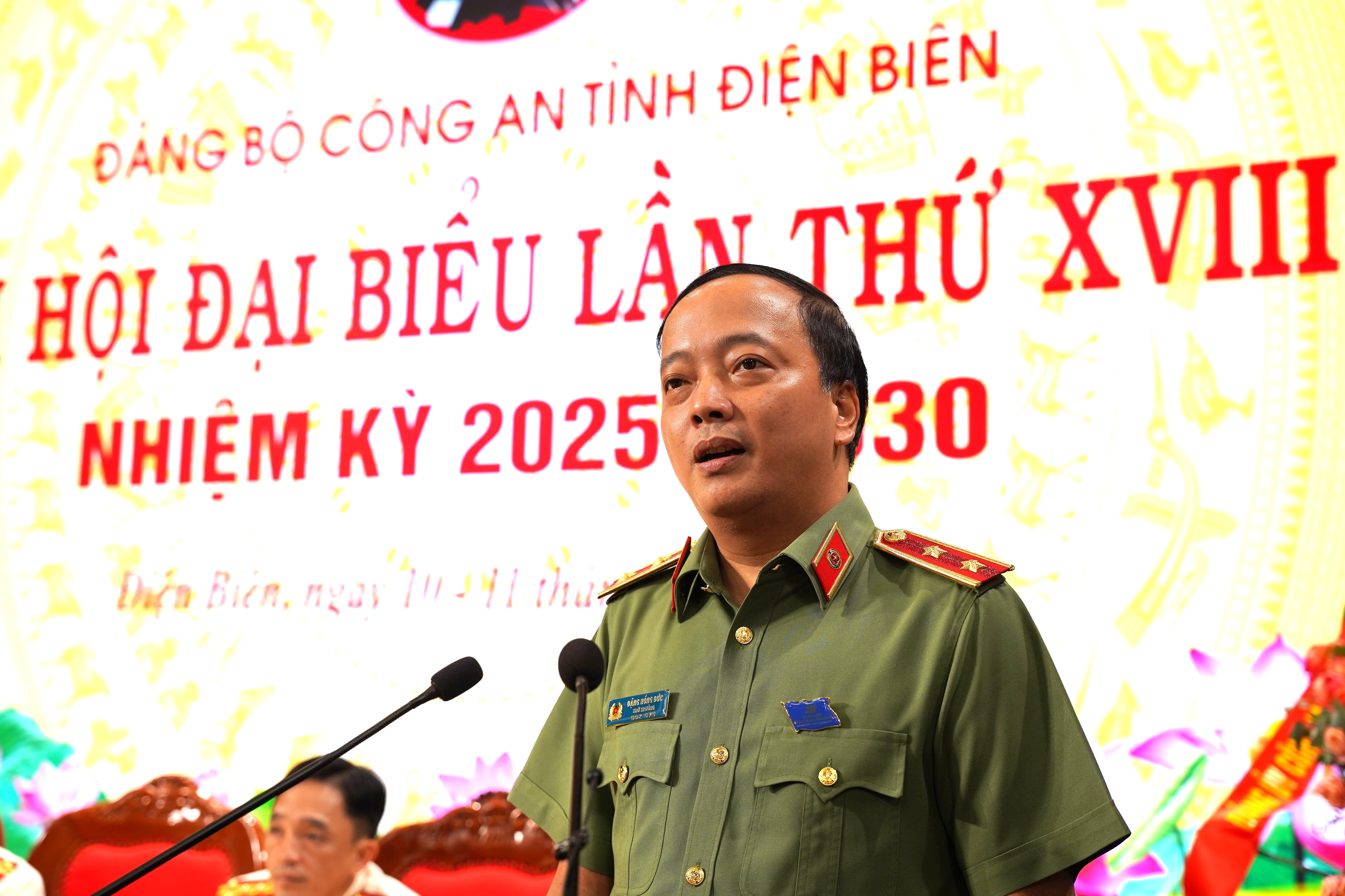 Trung tướng Đặng Hồng Đức, Thứ trưởng Bộ Công an phát biểu chỉ đạo Đại hội.JPG