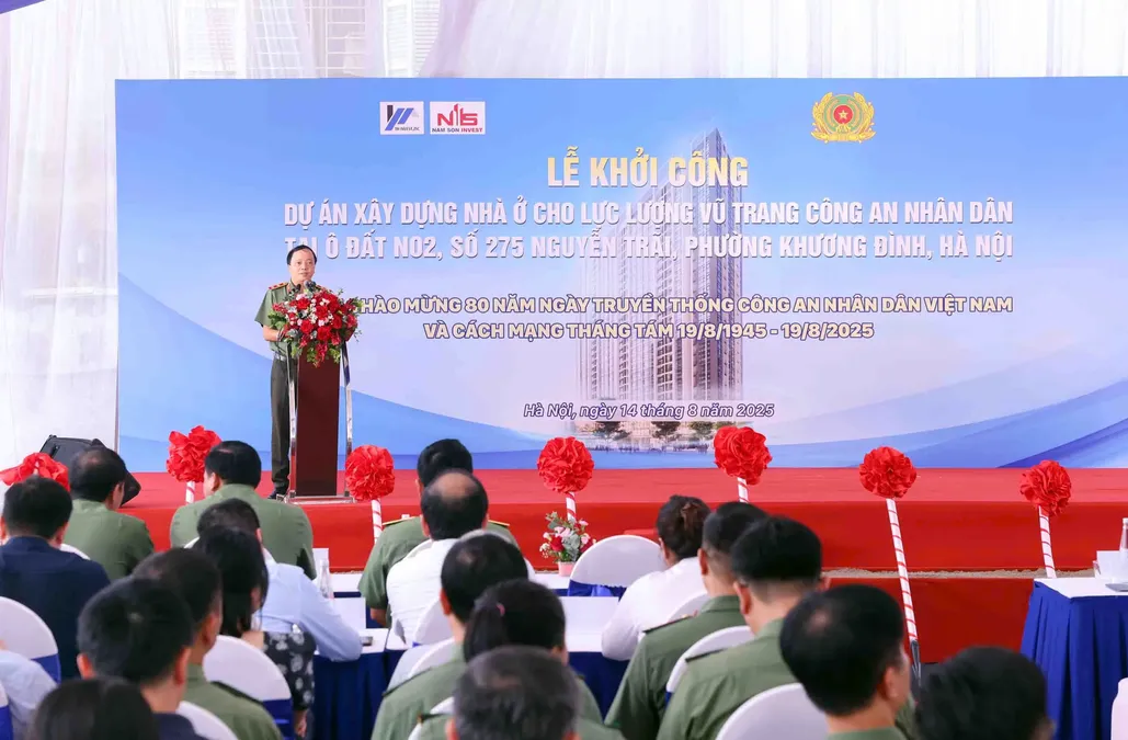 Bộ Công an tiếp tục khởi công dự án xây dựng nhà ở cho cán bộ chiến sĩ CAND
