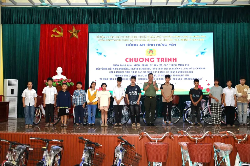 Lan tỏa phong trào đền ơn đáp nghĩa, chung sức cùng cộng đồng trong lực lượng Công an tỉnh Hưng Yên