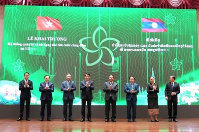 Bộ trưởng Lương Tam Quang dự Lễ khai trương Hệ thống căn cước công dân Lào