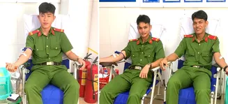 Quảng Ngãi: Cán bộ, chiến sĩ kịp thời hiến máu giúp bệnh nhân qua cơn nguy kịch