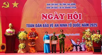 Thứ trưởng Nguyễn Ngọc Lâm dự Ngày hội toàn dân bảo vệ an ninh Tổ quốc tại Cao Bằng