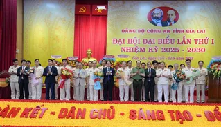 Thứ trưởng Lê Văn Tuyến dự Đại hội đại biểu Đảng bộ Công an tỉnh Gia Lai nhiệm kỳ 2025 – 2030.