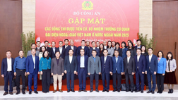 Bộ Công an gặp mặt các đồng chí được tiến cử, bổ nhiệm trưởng cơ quan đại diện ngoại giao Việt Nam ở nước ngoài năm 2025