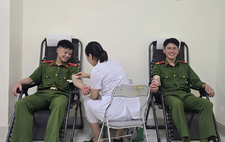 Cán bộ, chiến sĩ Công an tỉnh Sơn La kịp thời hiến máu cứu người gặp nạn