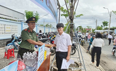 Công an Cà Mau đồng hành, tiếp sức sĩ tử tại kỳ thi tốt nghiệp Trung học phổ thông năm 2026