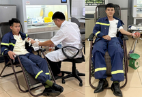 Sơn La: 03 chiến sĩ Cảnh sát phòng cháy, chữa cháy và cứu nạn, cứu hộ kịp thời hiến máu cứu người