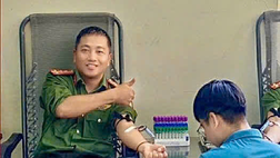 Công an Hải Phòng: Đại úy trẻ 60 lần hiến máu tình nguyện